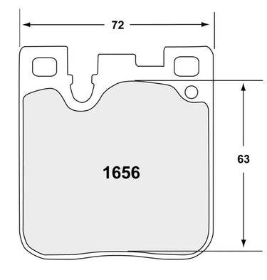 PFC Brake Pads 1656.08.16.44 Pad Shape Image